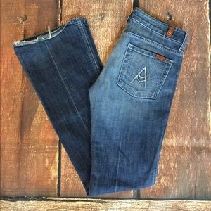 7 For All Man Kind A Pocket Bootcut Jeans Size 27